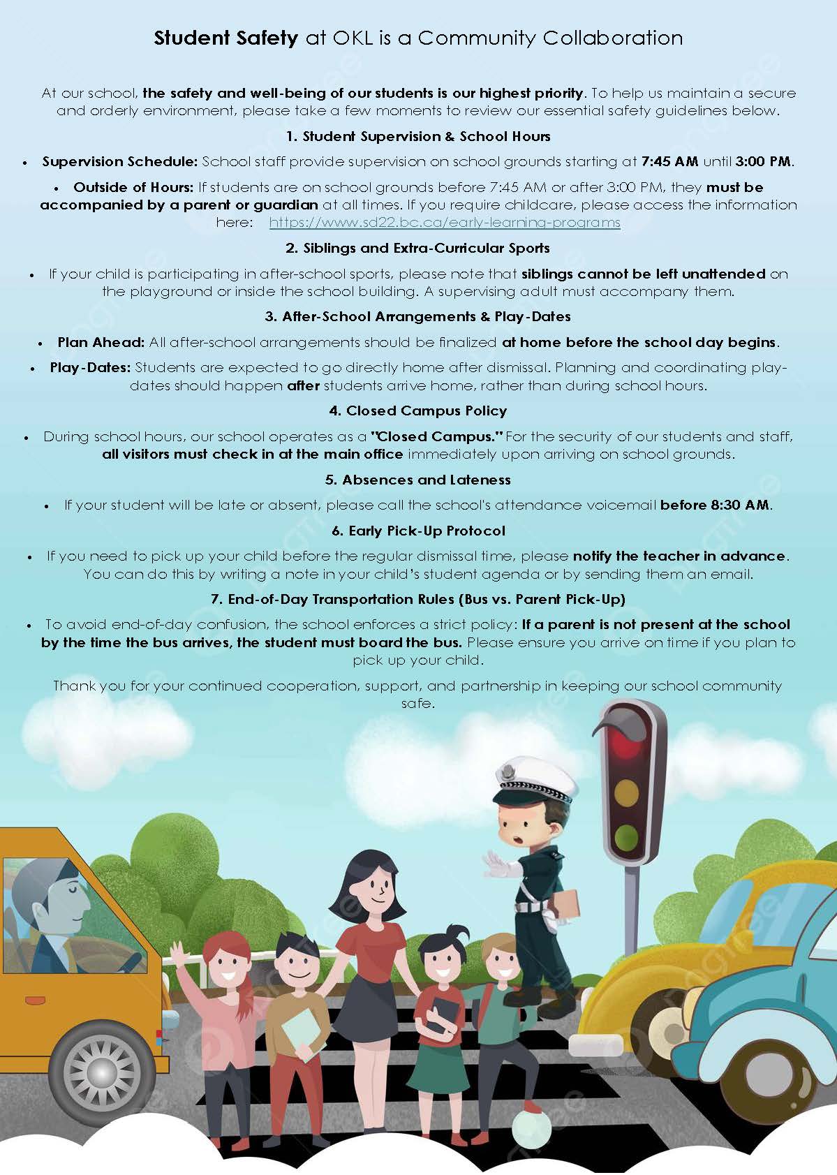 Student Safety at OKL is a Community Collaboration